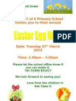 Dear Offwell Under 5s Easter Egg Poster 2