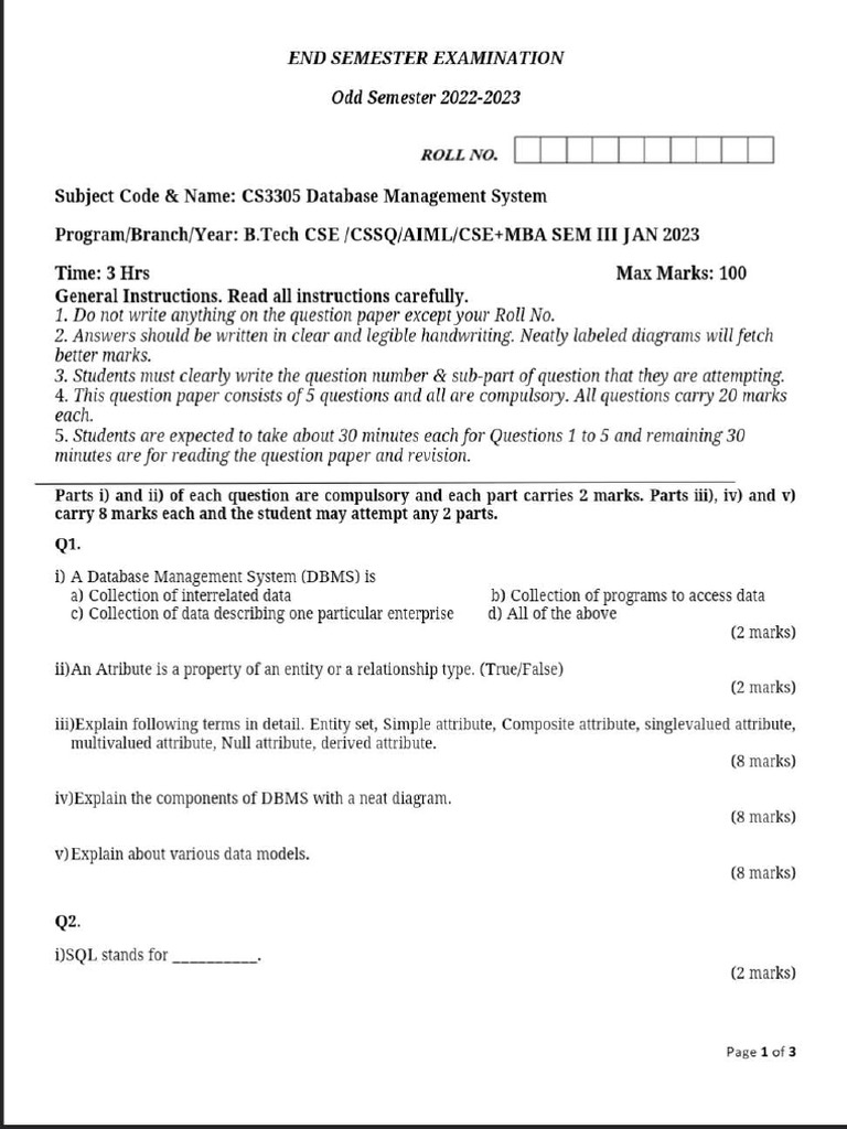 End Sem Paper | PDF