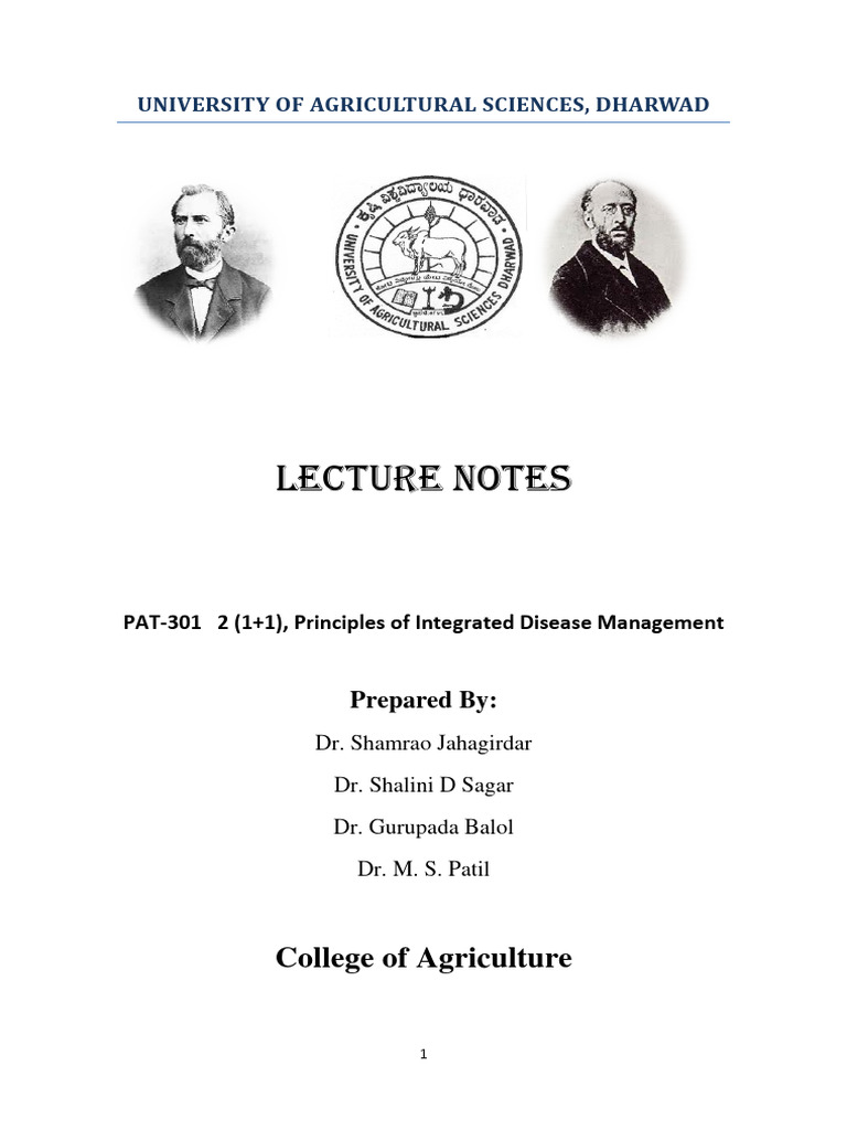 Principles of Integrated Disease Management | PDF | Pesticide | Fungus