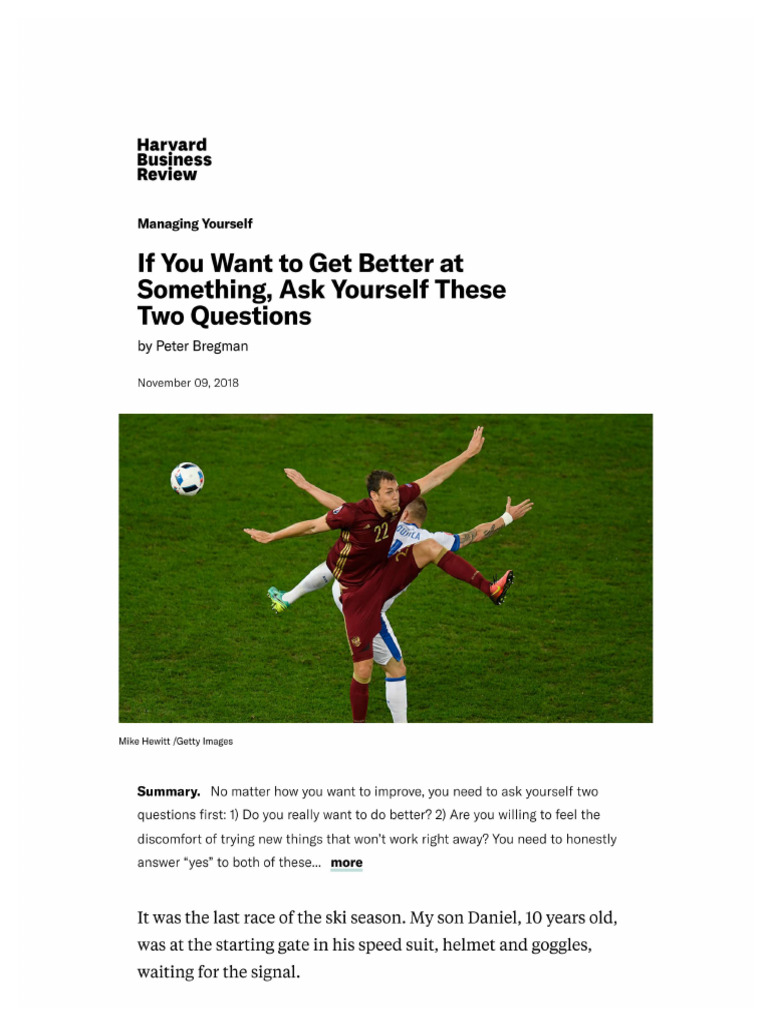 If You Want To Get Better at | PDF