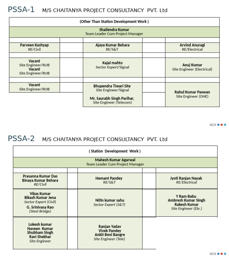 Project Team Overview for M/S Chaitanya | PDF