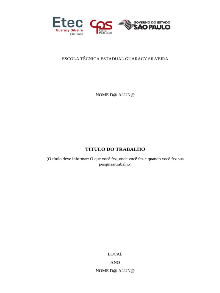 Guia para Estrutura de Trabalhos Acadêmicos | PDF | Citação | Bibliografia