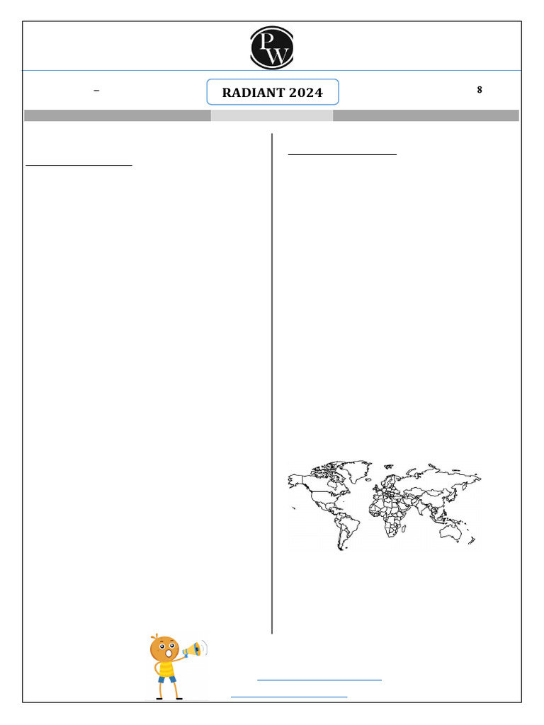 Subjective Test 04 - Test Paper (Geography + Economics) - PDF Only ...
