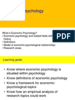 Economic Psychology Research Areas