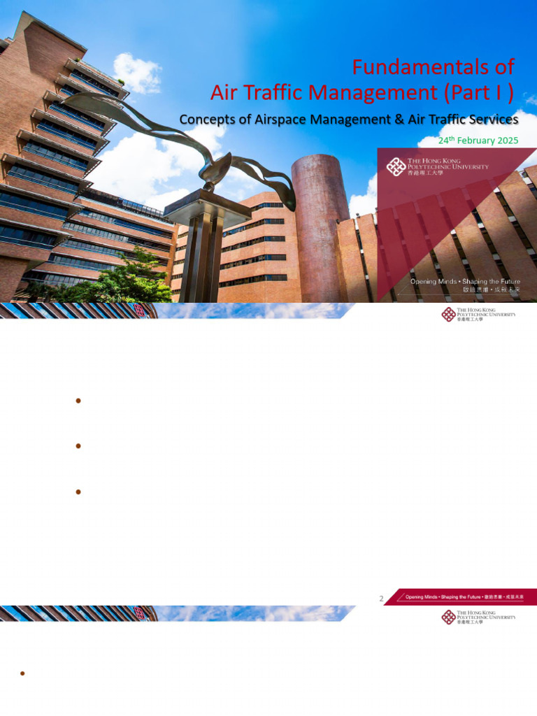 L6 Air Traffic Management Lecture - Part 1 | PDF | Air Traffic Control ...