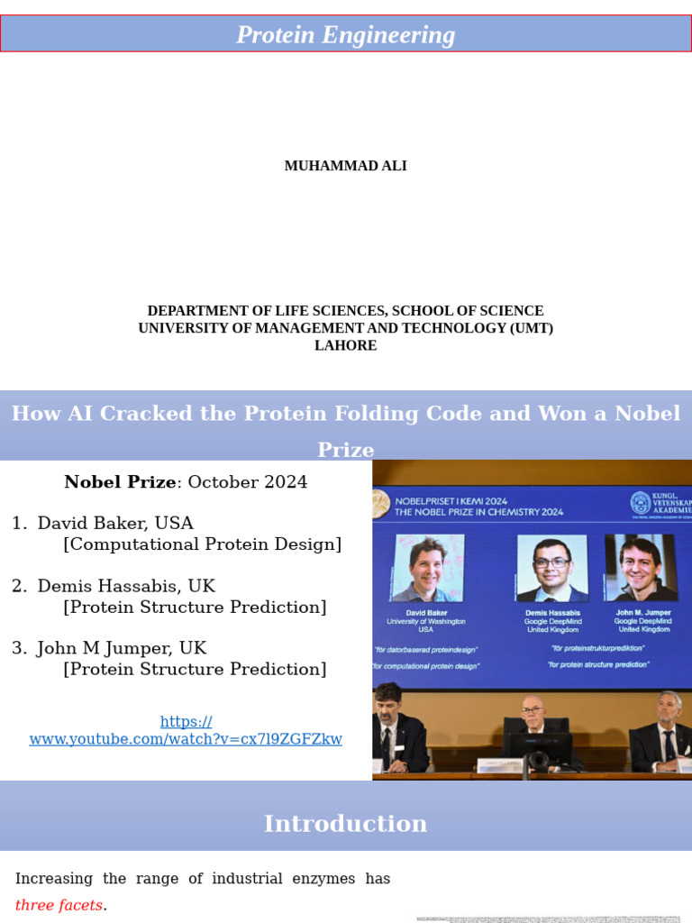 Advances in Protein Engineering Techniques | PDF | Nicotinamide Adenine ...