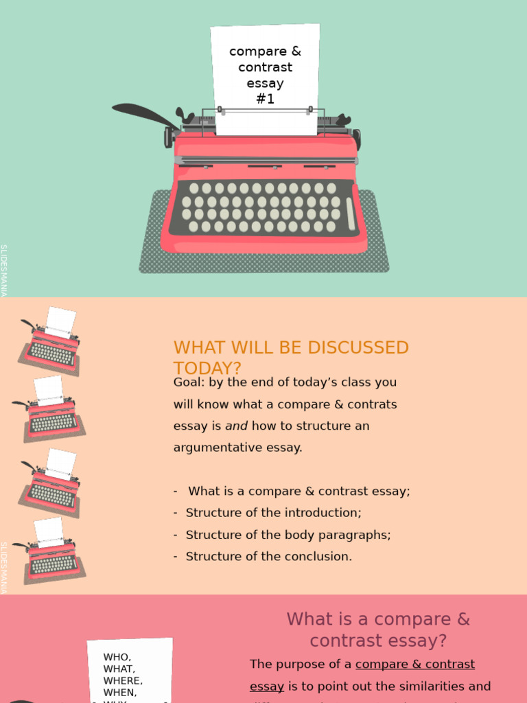 6v - Comparative Essay - Lesson 1 | PDF | Essays | Paragraph