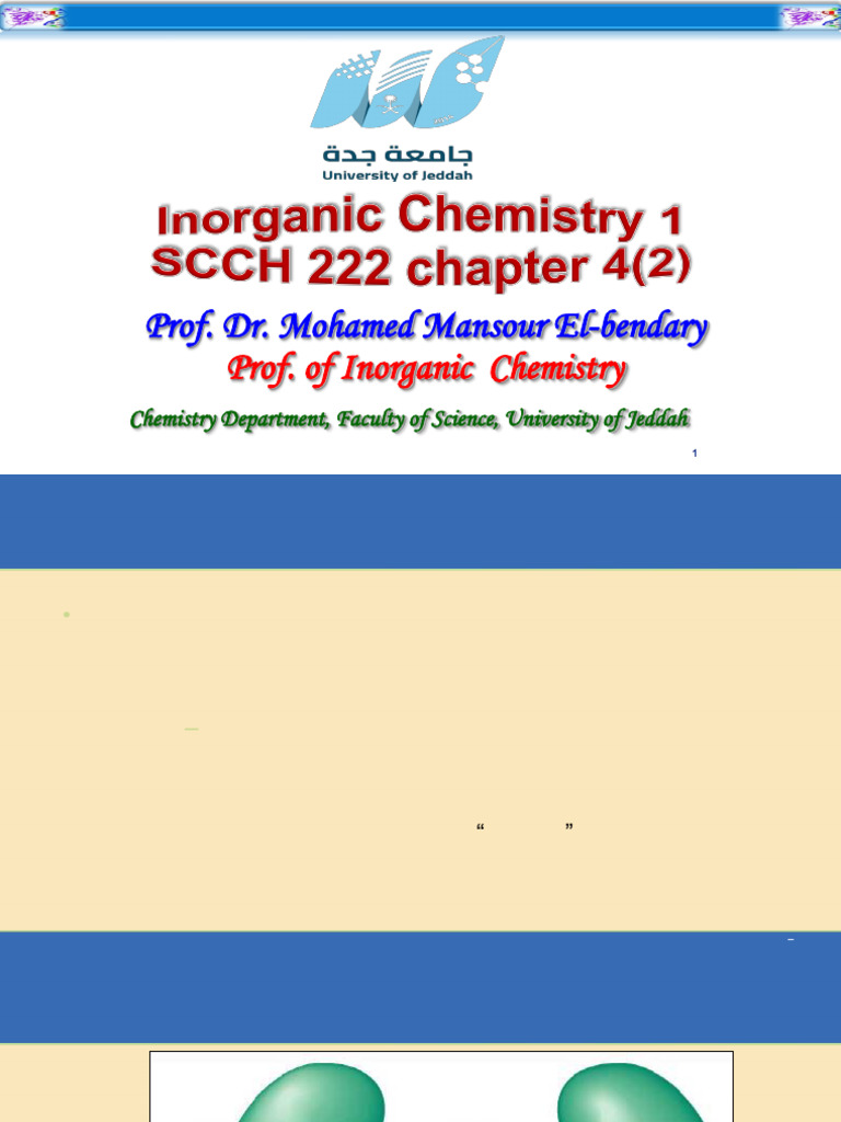 SCCH 222 Chapter 4 Second Part | PDF | Molecular Orbital | Chemical Bond