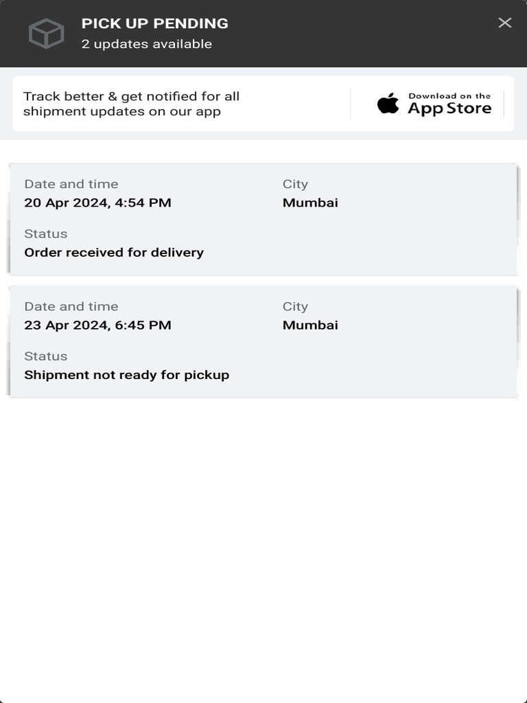 Delhivery Tracking Pdf