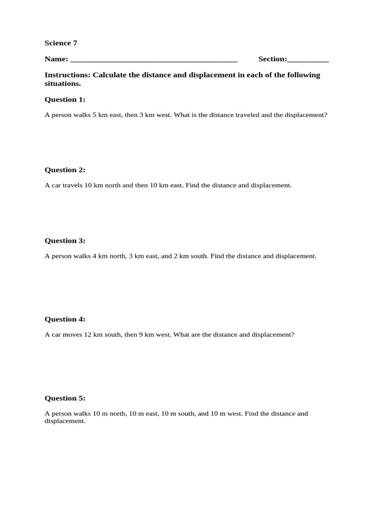 Grade 7 Worksheet | PDF