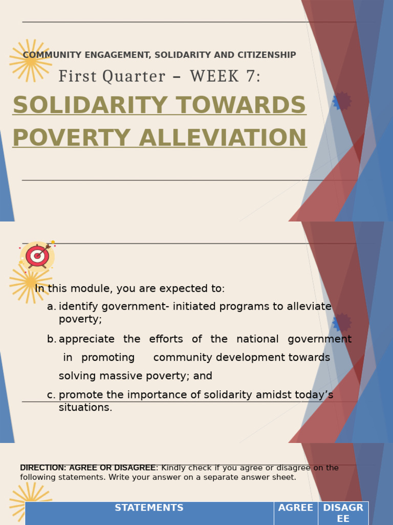 Solidarity and Government Poverty Programs | PDF | Poverty | Poverty ...