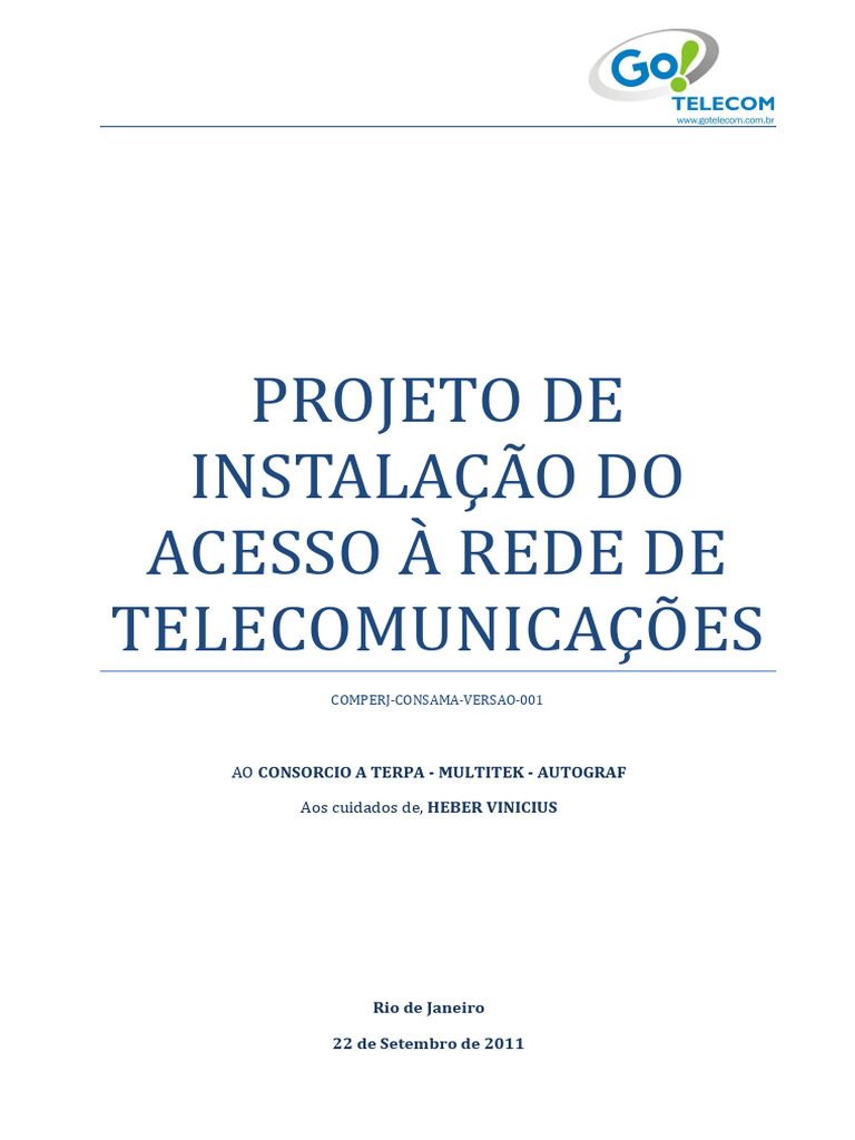 Instalação de Rede Wi-Fi em COMPERJ | PDF | Wi-Fi | Engenharia Elétrica