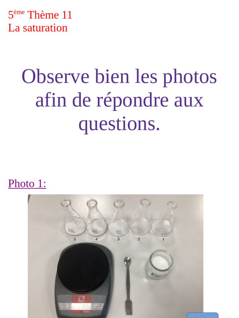 Analyse de la saturation en laboratoire | PDF