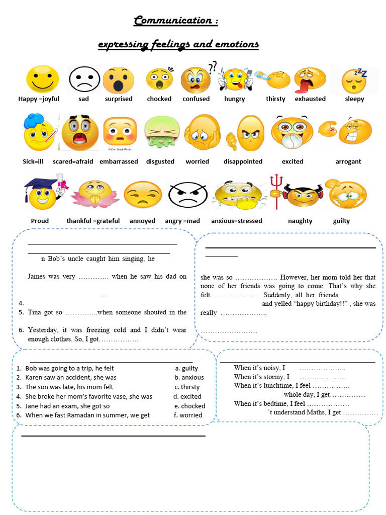 Expressing Emotions in English | PDF