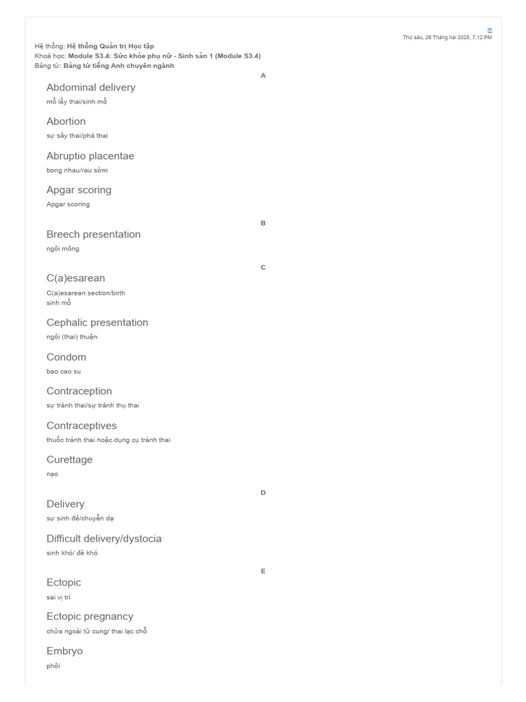 Medical Term Example Peri