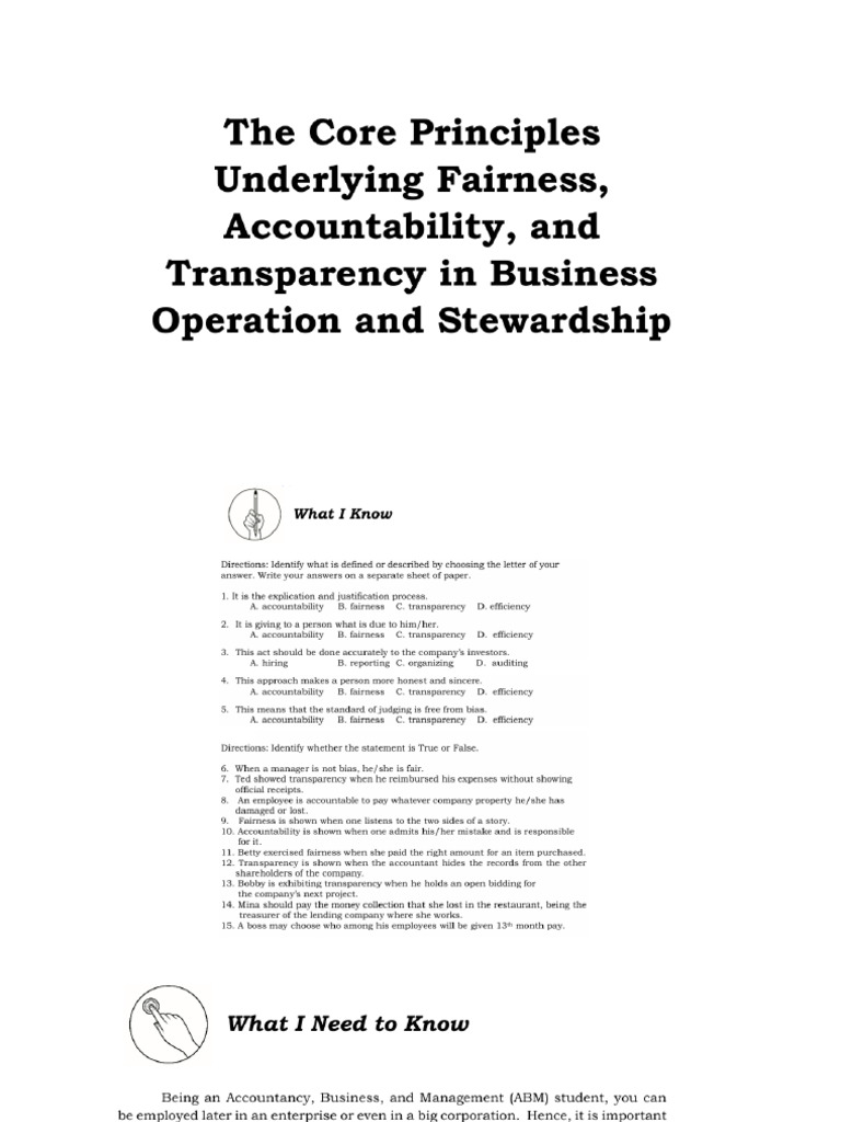 The core principles underlying pdf