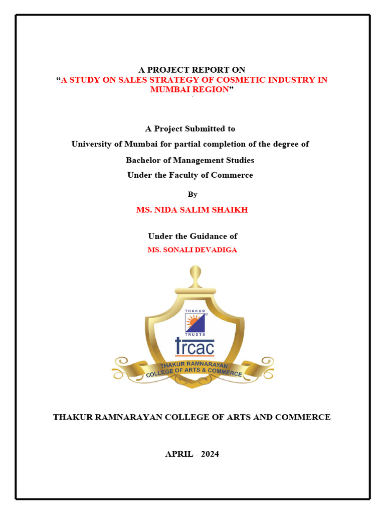 Sample Research Paper For Student Editing | PDF