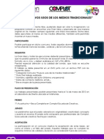 Bases Del Concurso Nuevos Usos de Los Medios Tradicionales