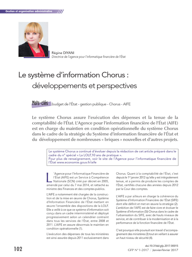 Évolution du Système Chorus en 2015 | PDF | Sécurité | Système d ...