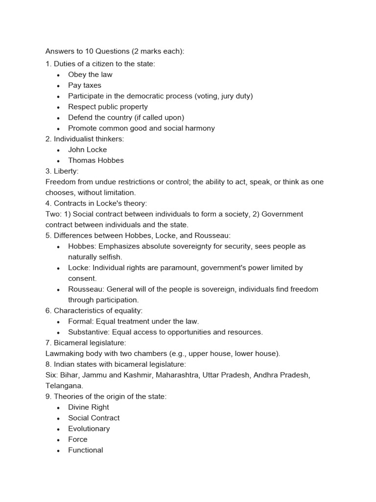 Key Concepts in Political Science Explained | PDF | Sovereignty | State ...