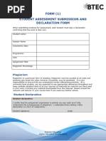 Declaration Form | PDF