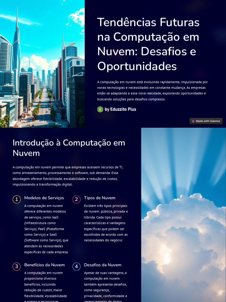 Tendencias Futuras Na Computacao em Nuvem Desafios e Oportunidades ...