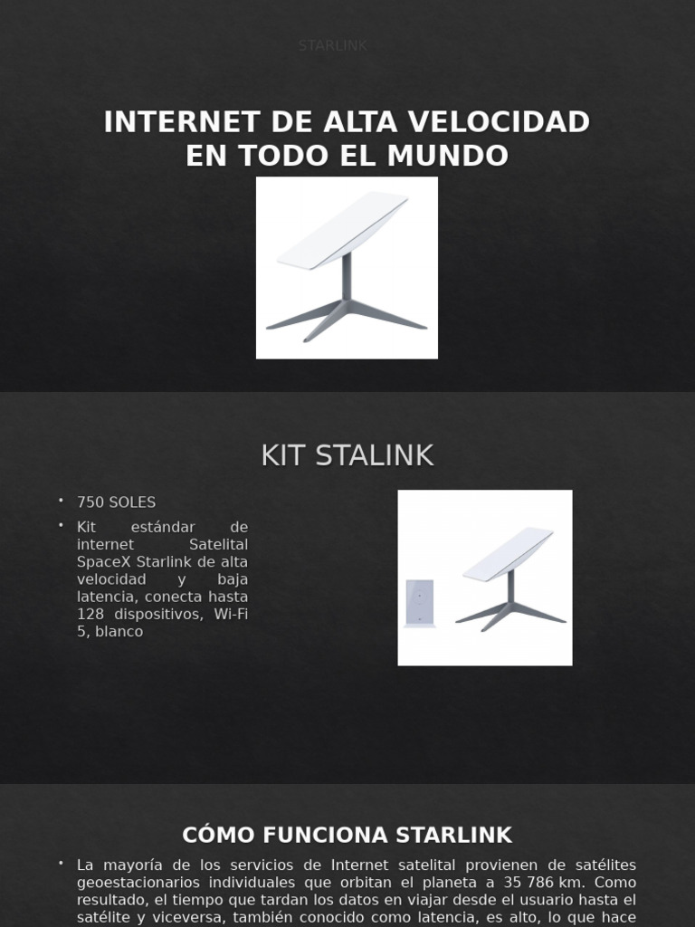 Renta y Kit de Internet Starlink | PDF | Industrias de servicio ...
