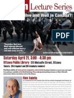 Poster For "Is Dissent Alive and Well in Canada?"