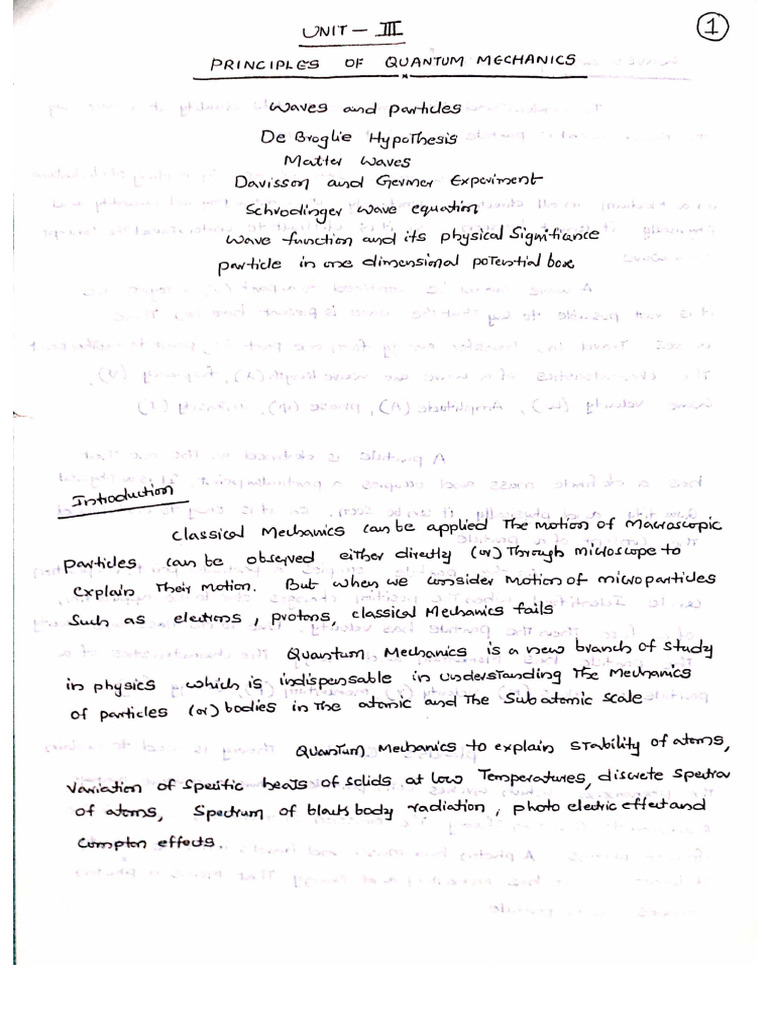 Quantum Mechanics Pdf
