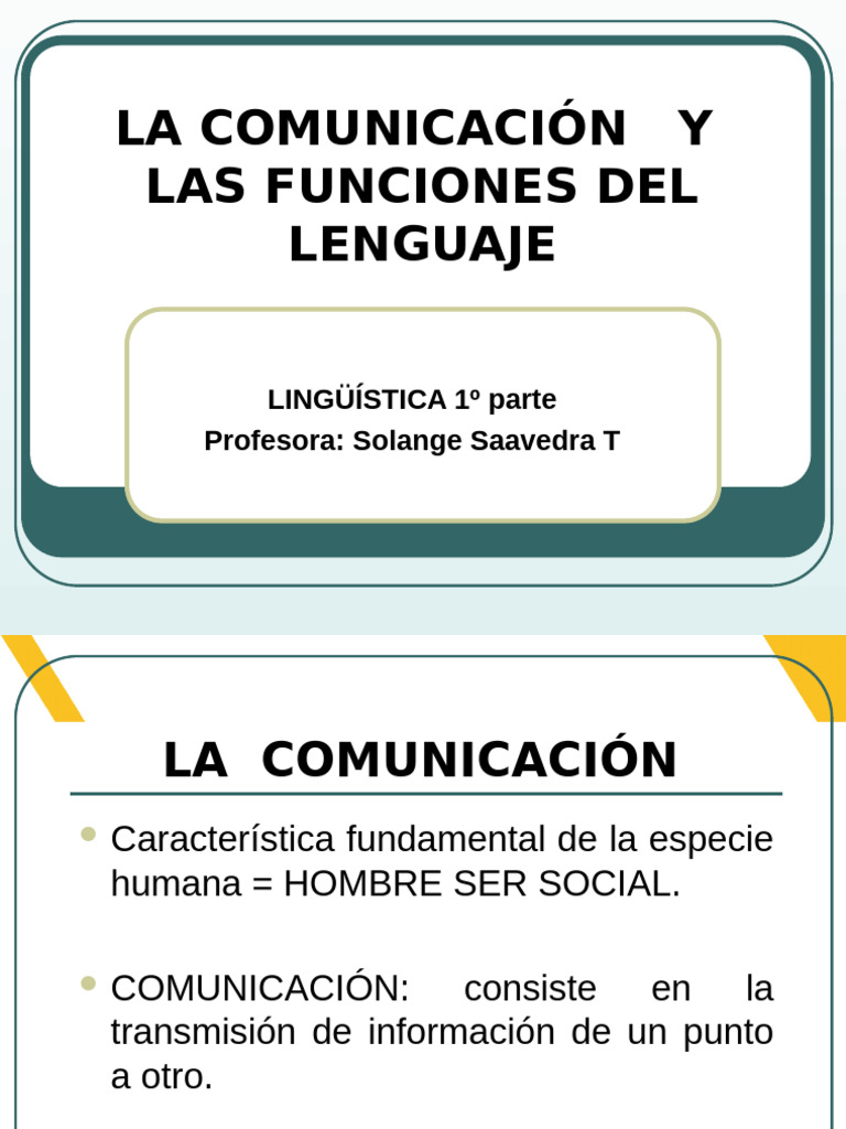 Comunicación y Funciones del Lenguaje | PDF | Comunicación | Lingüística