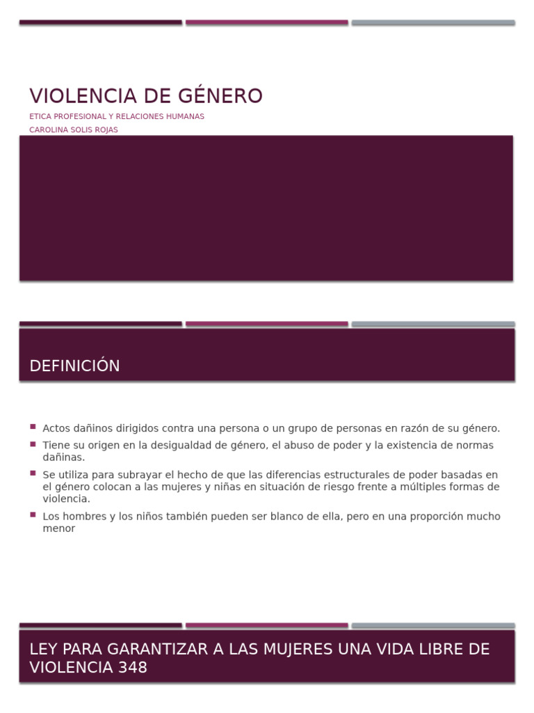 Tipos y Leyes sobre Violencia de Género | PDF | Violencia | La ...