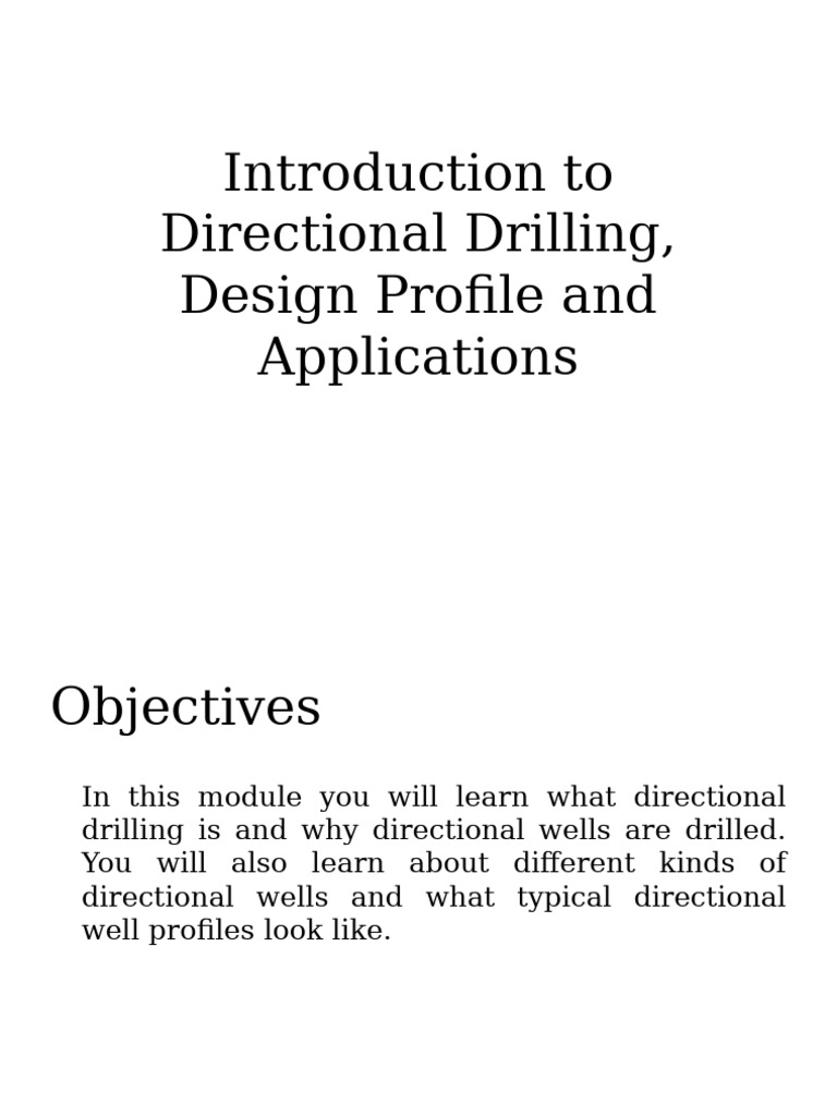 Introduction To Directional Drilling | PDF | Oil Well | Borehole
