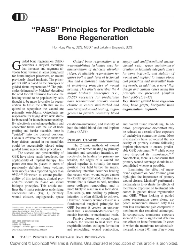 Ridge Augmentation Techniques Explained | PDF | Bone | Wound Healing