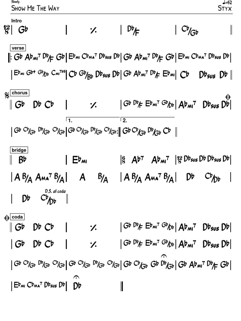styx-show-me-the-way-sheet-music-pdf-rock-songs-music-theory