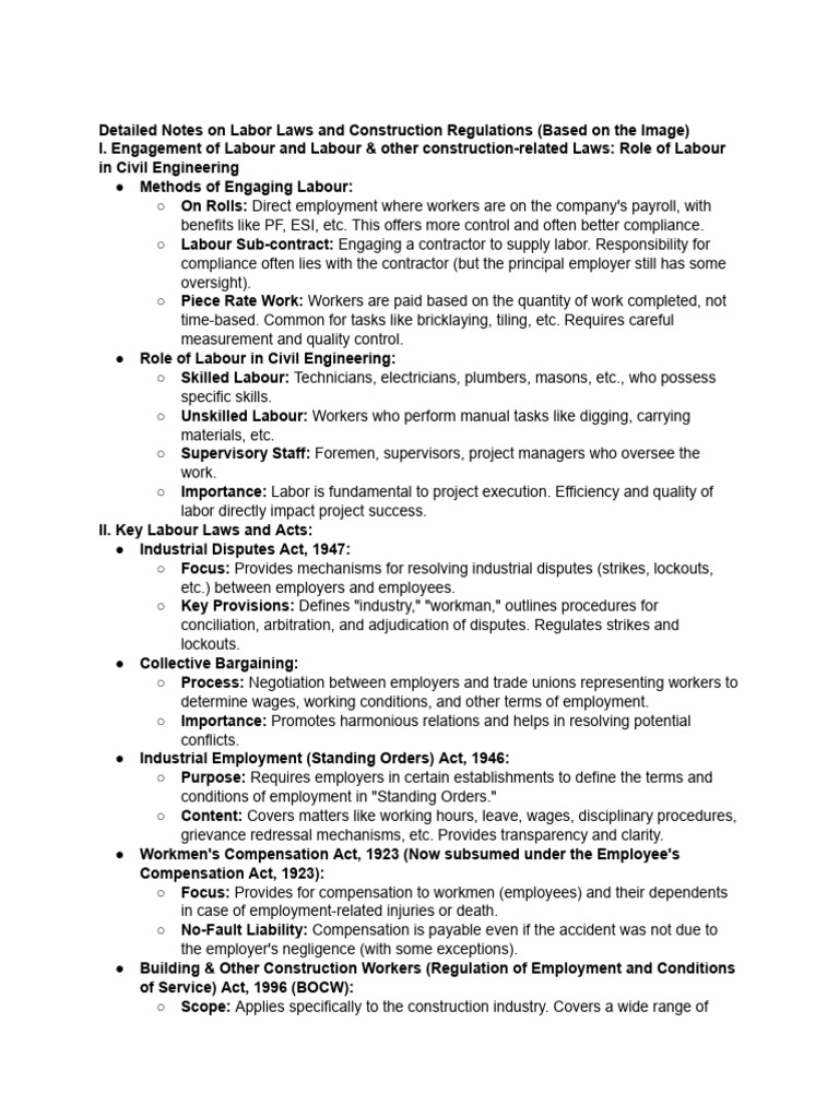 Labour Laws in Civil Engineering Nigeria | PDF | Employment | Labour Law