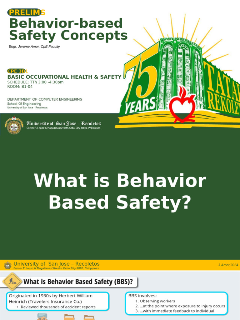Behavior-Based Safety Concepts | PDF | Safety | Occupational Safety And ...