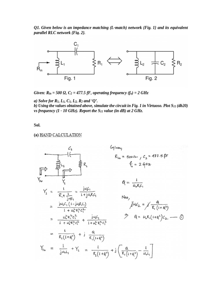 Matching Network Design and Analysis | PDF