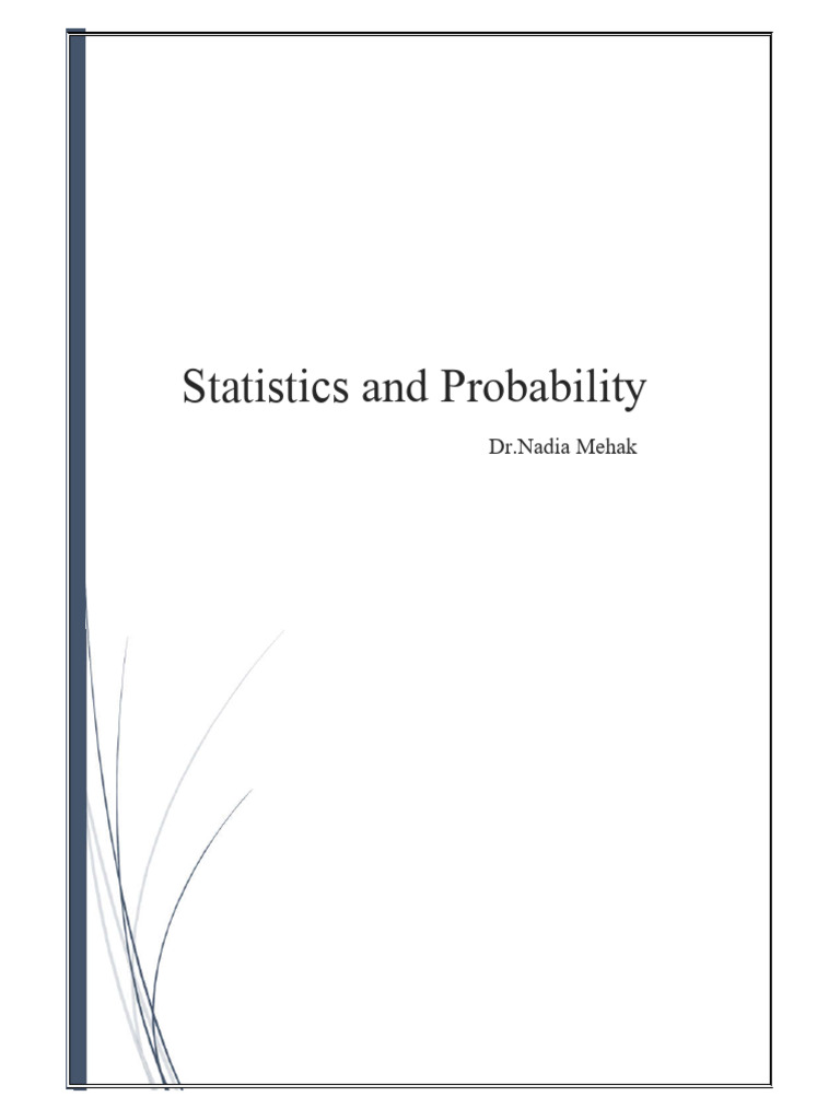 Statistics and Probability Overview | PDF | Arithmetic Mean | Statistics