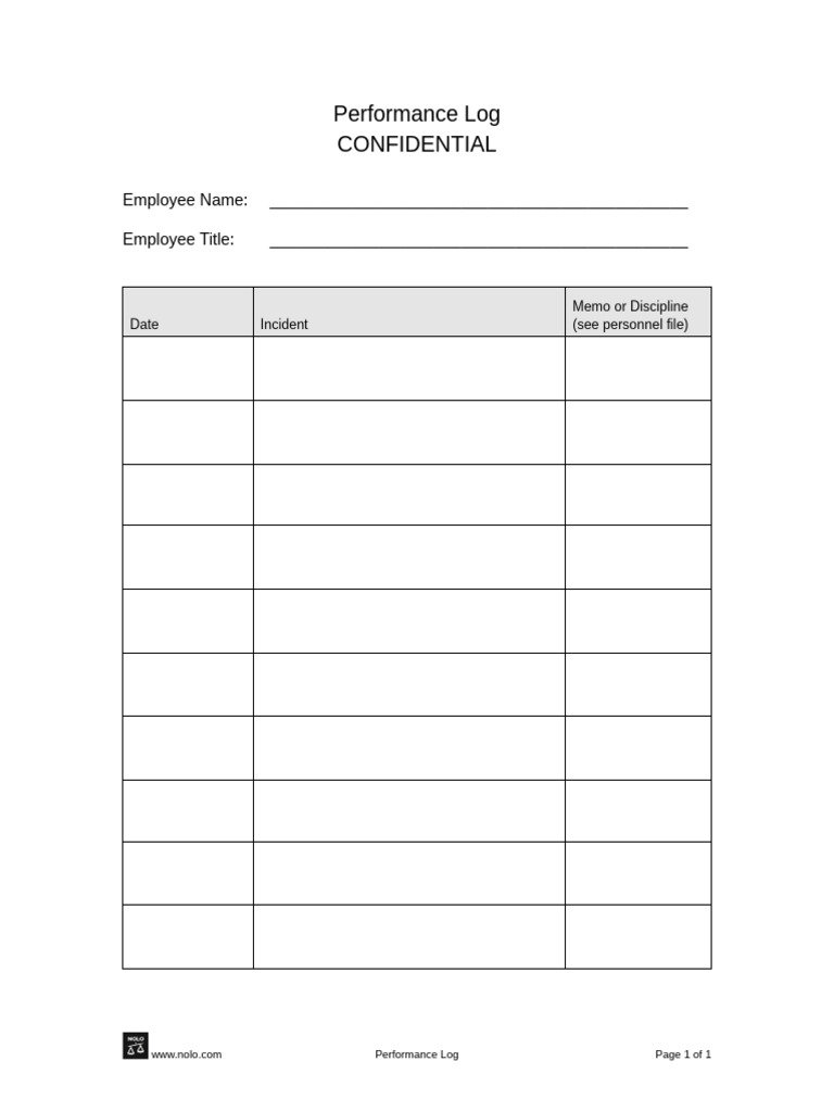 Employee Performance Record | PDF