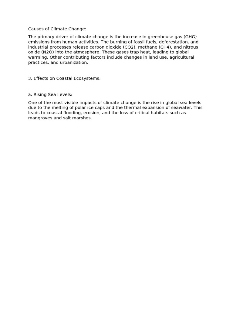 Climate Change | PDF