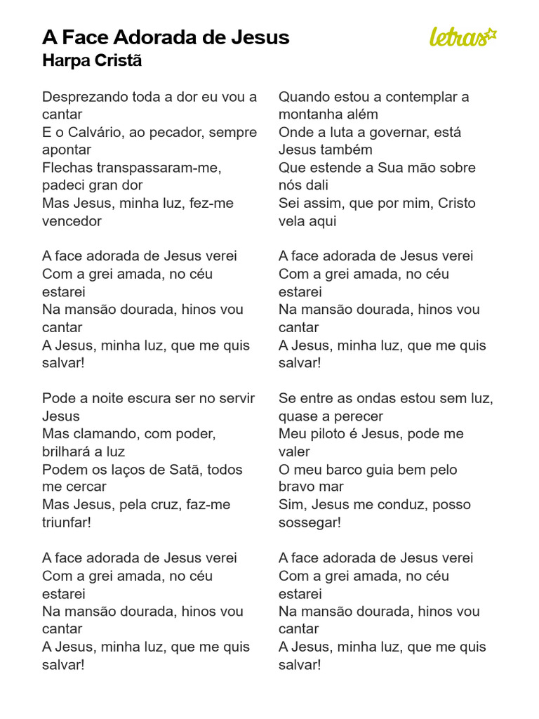 A Face Adorada de Jesus | PDF