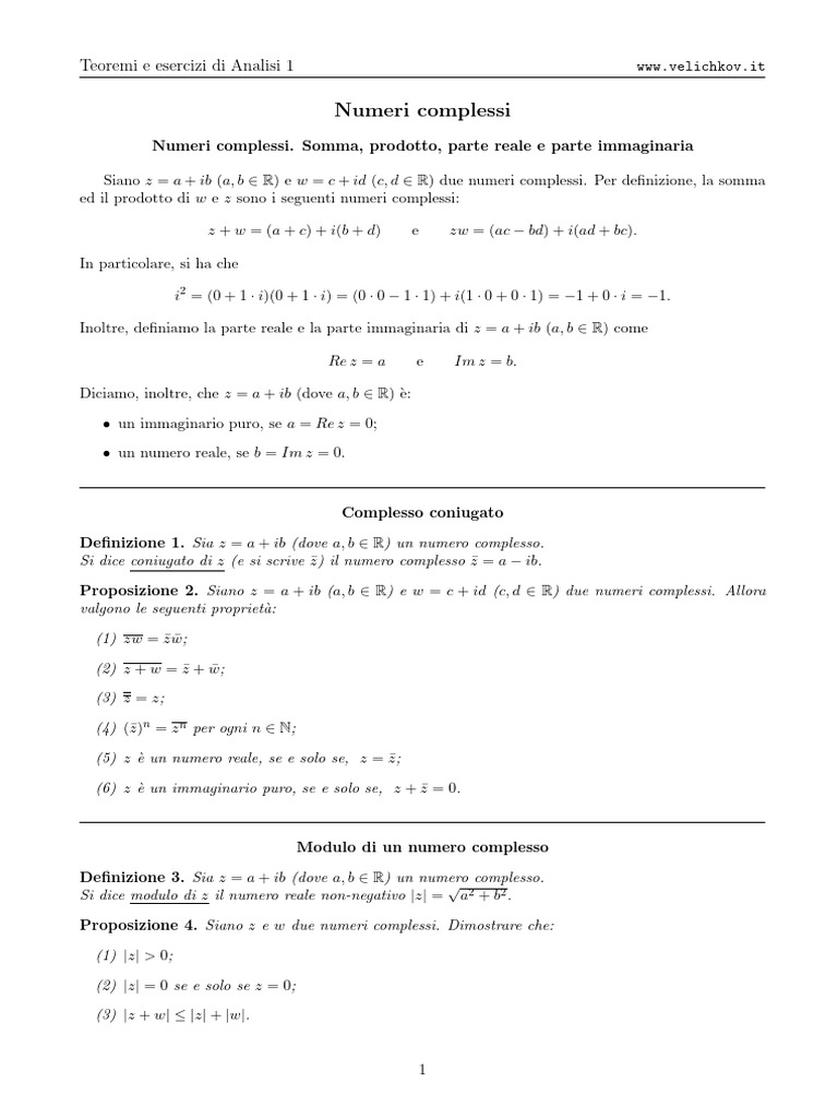 Complessi | PDF