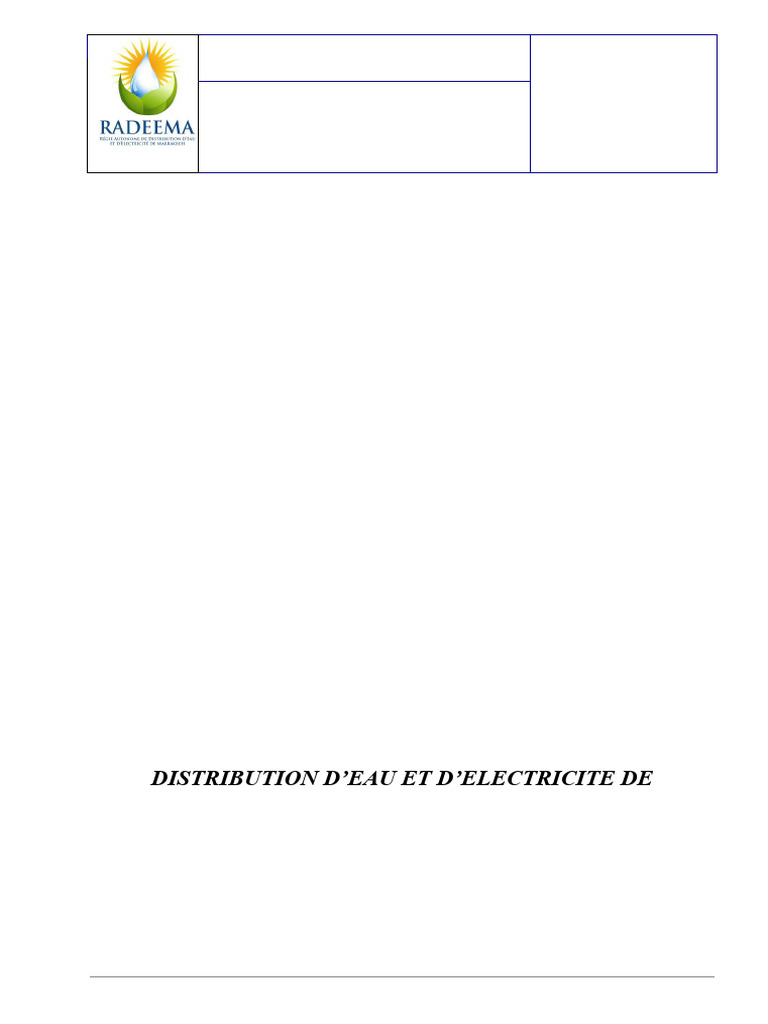 Rapport de stage à RADEEMA Marrakech | PDF | Gestion des ressources ...