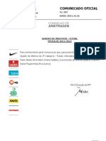 CO207 Quadro Arbitros Futsal