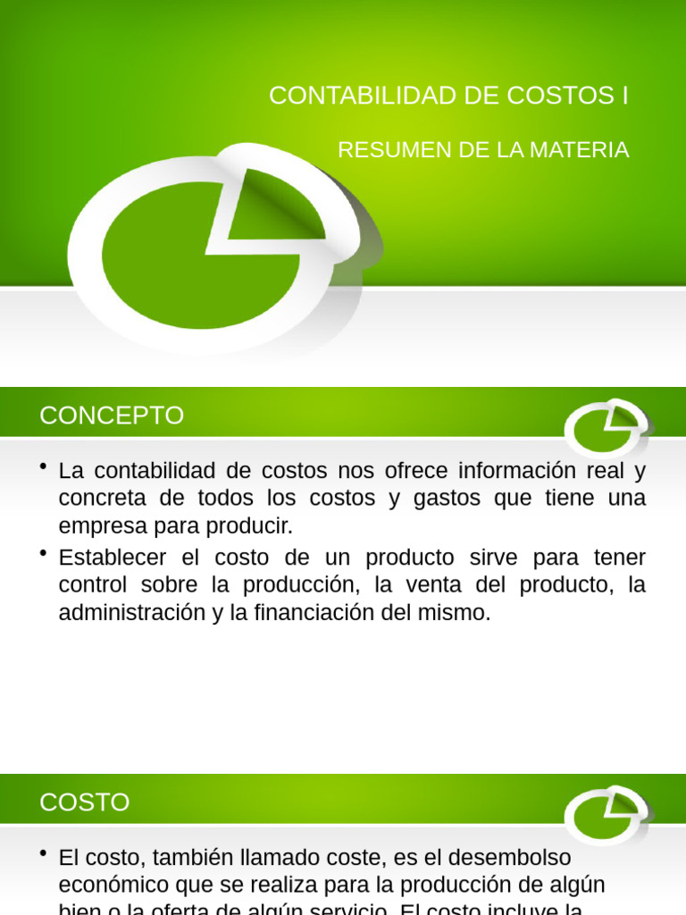 Guía de Contabilidad de Costos I | PDF | Contabilidad de costos | Costo