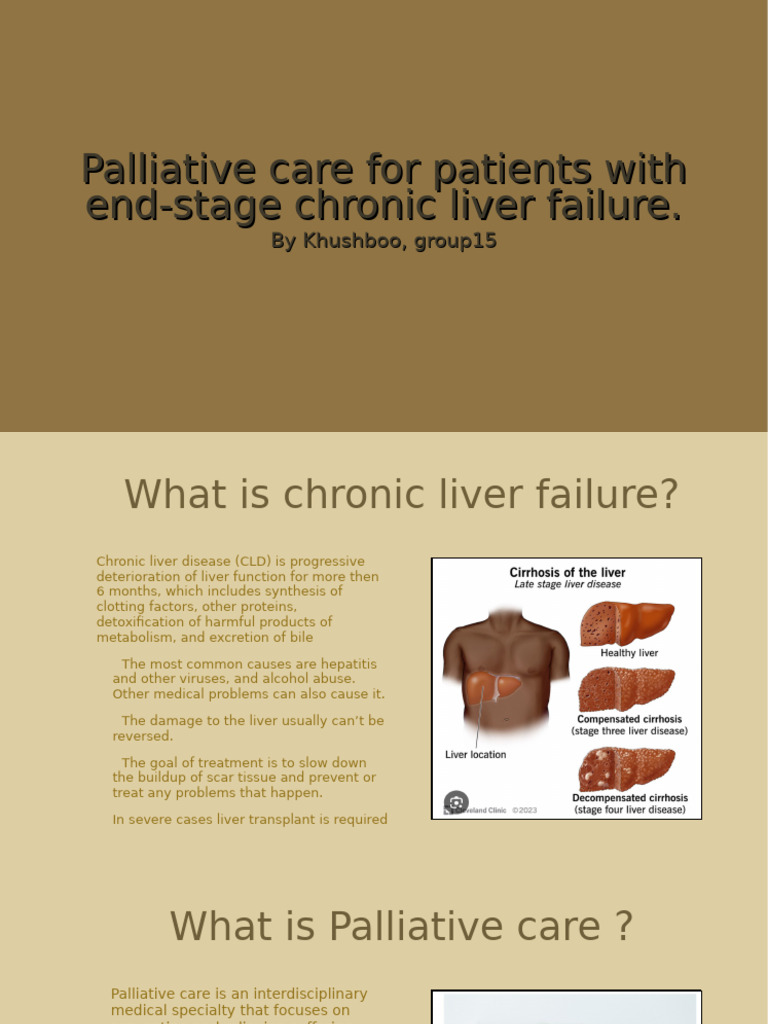 Khushboo Group15 Palliative Care in ESLD | PDF | Palliative Care ...