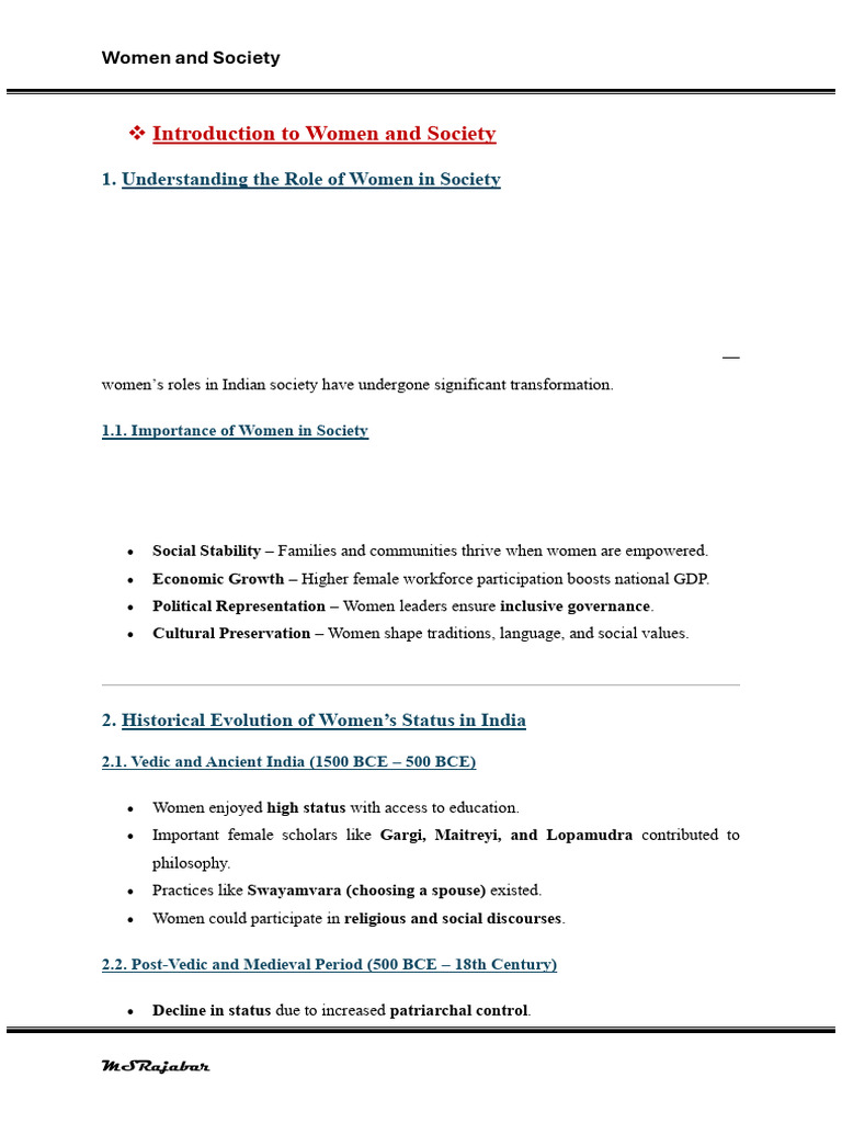 Women and Society - 3 | PDF | Gender Pay Gap | Sexual Harassment