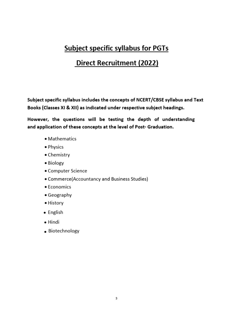 KVS PGT Mathematics Syllabus 2022 | PDF | Matrix (Mathematics ...
