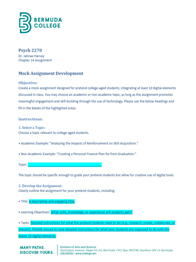 Psych 2270 Chapter 14 Assignment | PDF | Learning | Cognition