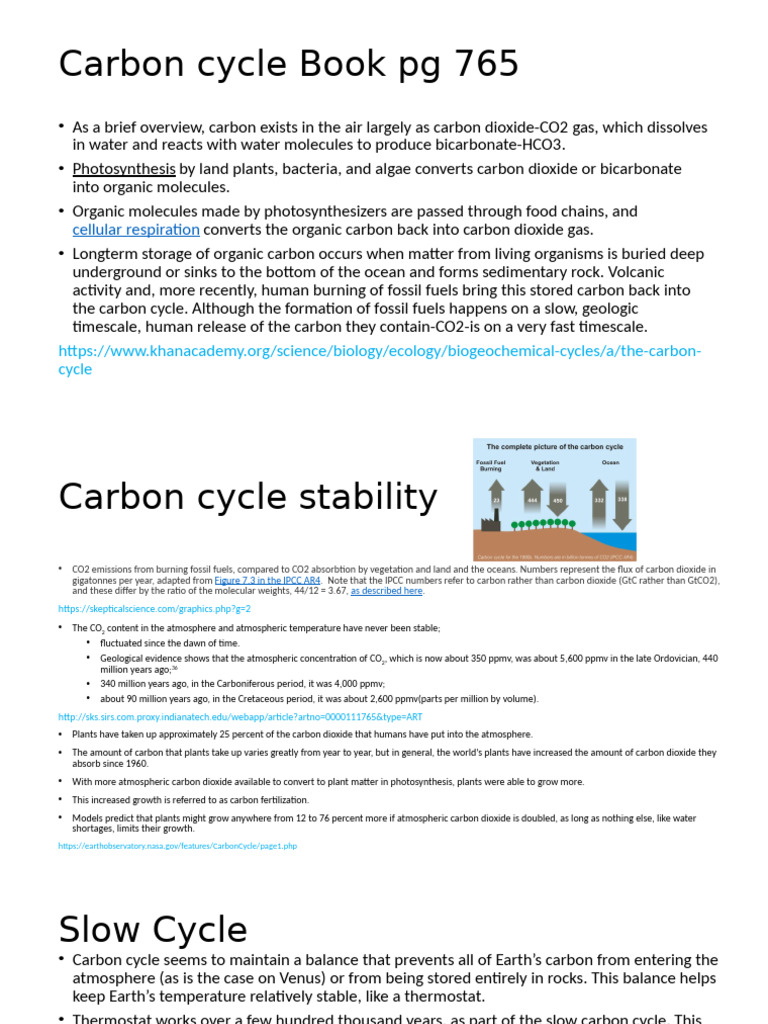 Carbon cycle | PDF | Carbon Cycle | Carbon Dioxide
